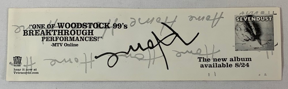 1999 unused SEVENDUST bumper sticker - Home