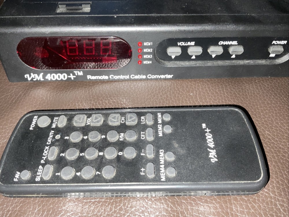 VIEW MASTER VM4000+ Remote Control Cable Converter box with remote