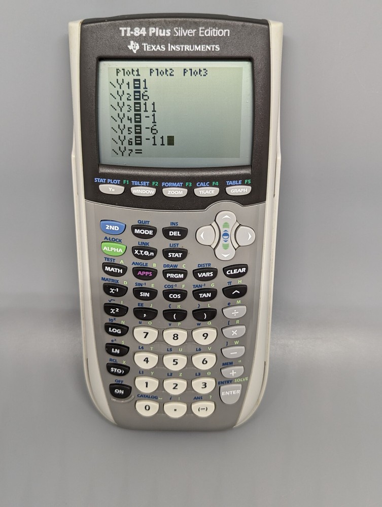 Texas Instruments TI-84 Plus Silver Edition Graphing Calculator (Tested/Working)