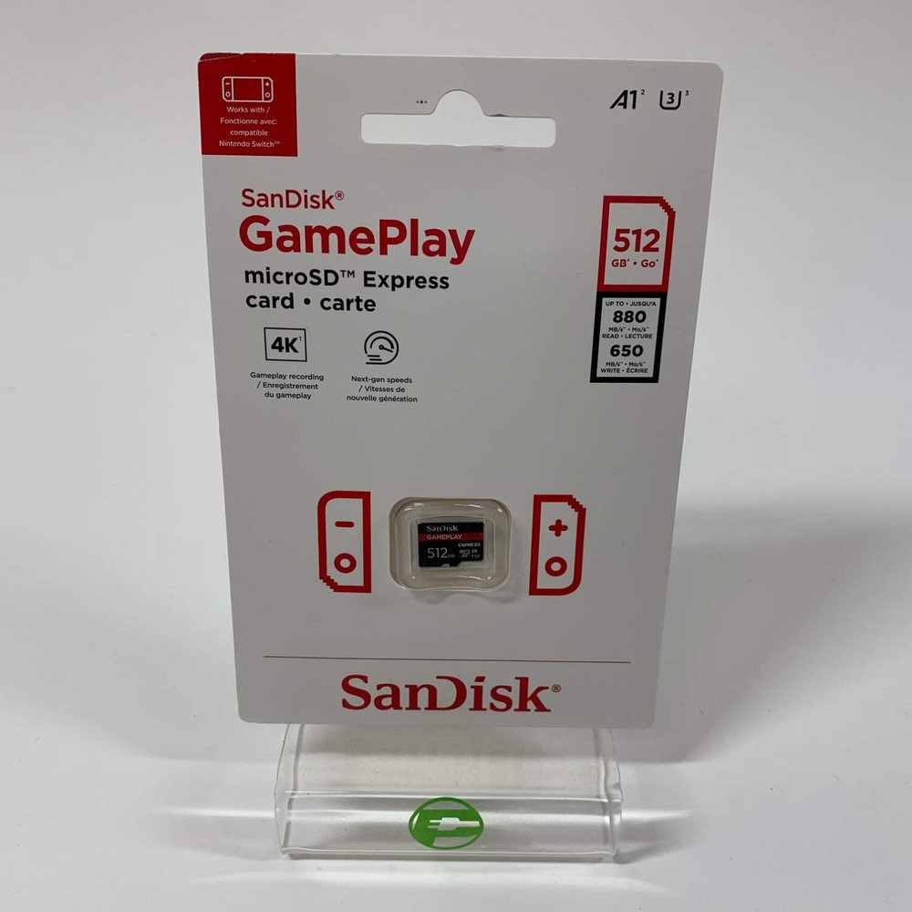 New SanDisk GamePlay MicroSD 512GB