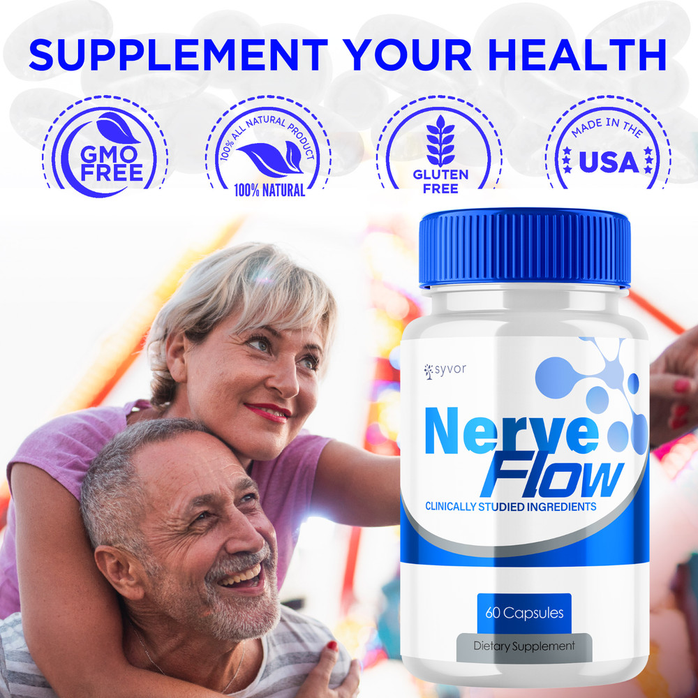 Nerve Flow Advanced Nerve Support Formula Maximum Strength Vitamin 60 Capsules