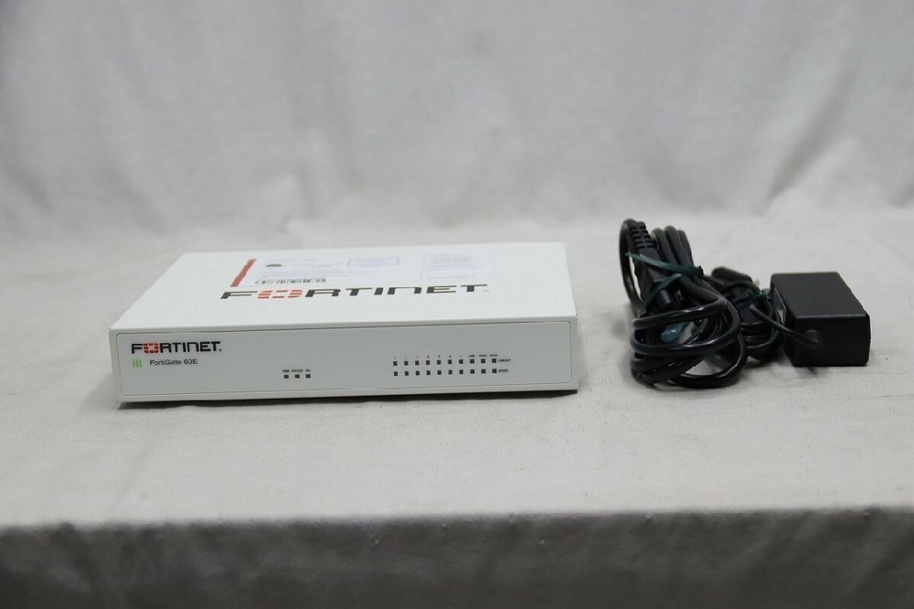 Fortinet Fortigate-50E Network Security Firewall Initialized FG-50E w/Adapter