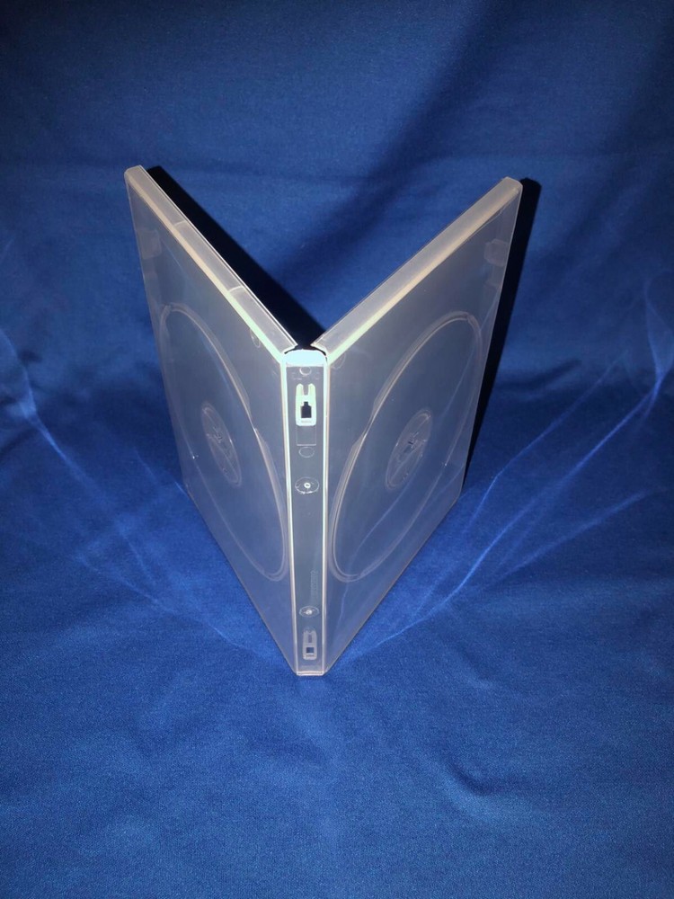 DVD COVER / CASES CLEAR - SINGLE 2 DISC - 14MM - QUANTITY 10 ONLY - SIDE BY SIDE