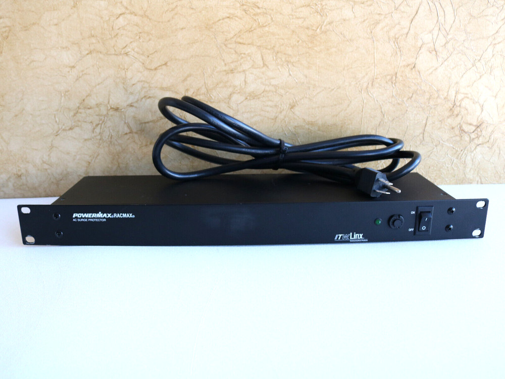PowerMax Racmax Surge Protector 8-Outlet 15 Amp GRM0600-80 Rack Mountable
