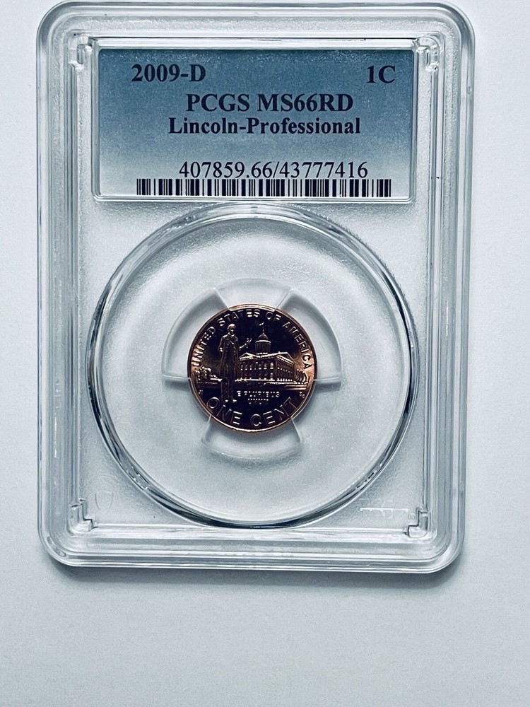 2009-D Lincoln Bicentennial Reverse Professional Cent PCGS MS66RD