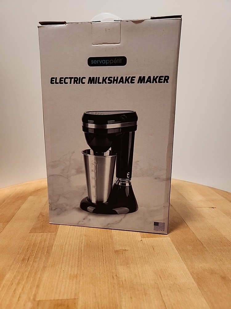 Servappetit Electric Milkshake Maker Black 450 ML Max Capacity