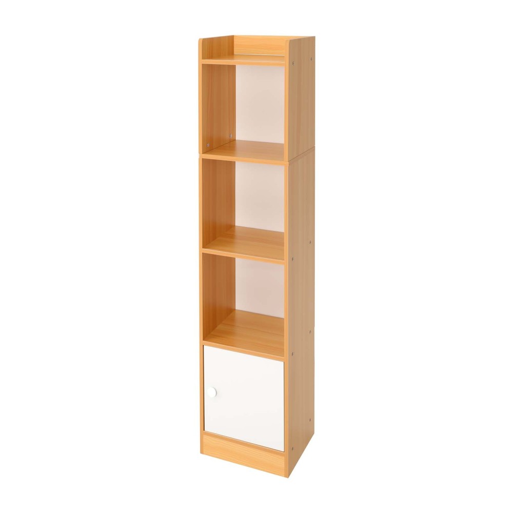 4-Tier High-Density Board Storage Cabinet, Space-Saving Modern Design Organizer