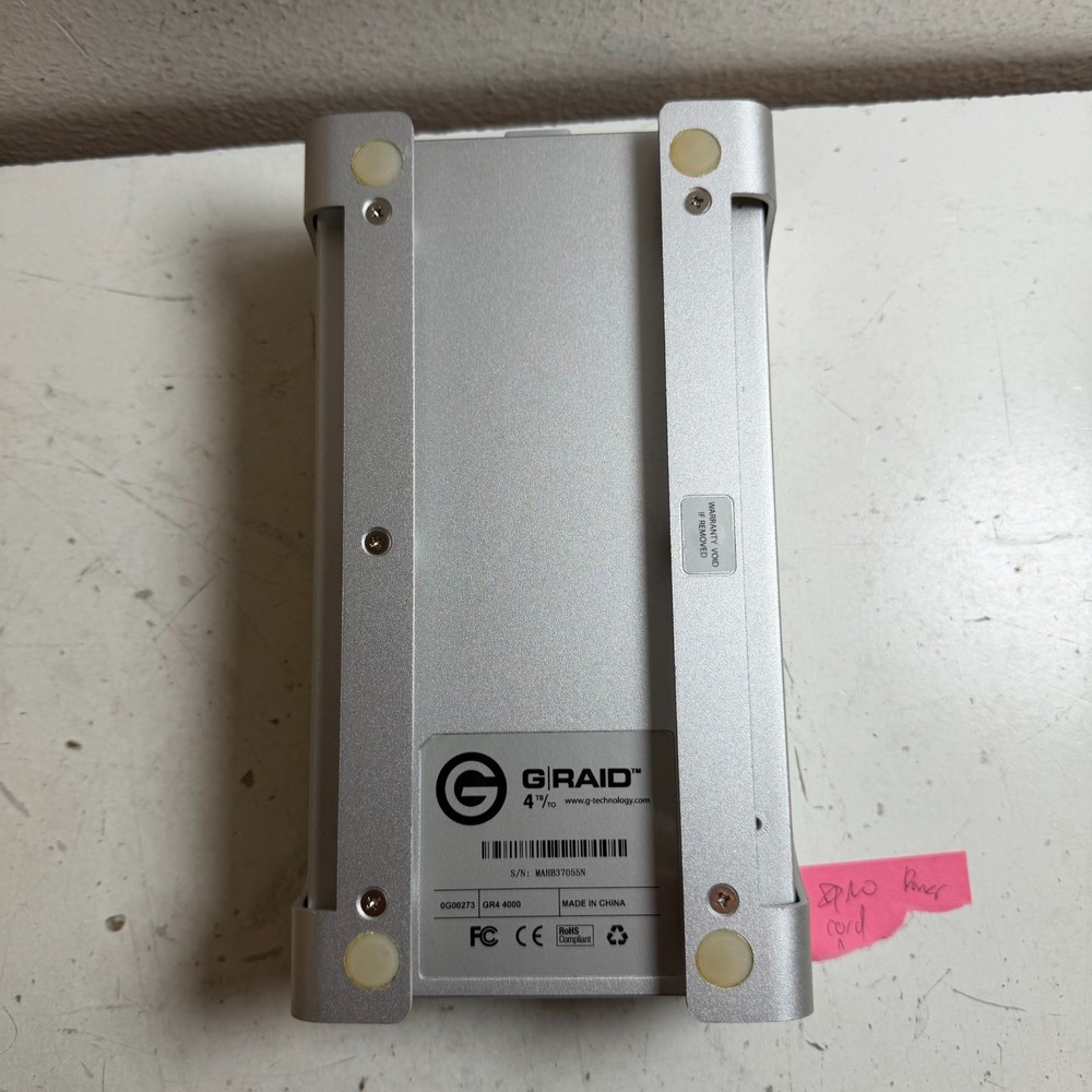 G-Technology G-RAID 0G00273 Silver USB 2.0 4TB External Hard Drive Array