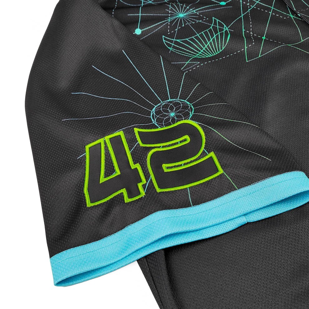 Inzo Quantum Growth Baseball Jersey EDM rave Size M Medium