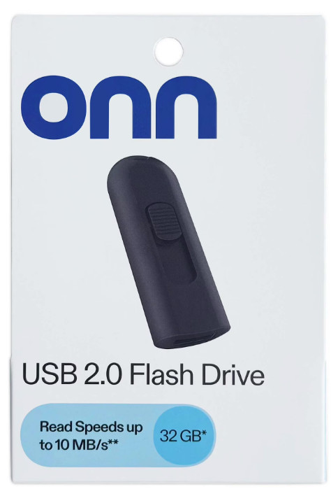 ONN 32GB USB 2.0 Flash Drive - PC/MAC compatible