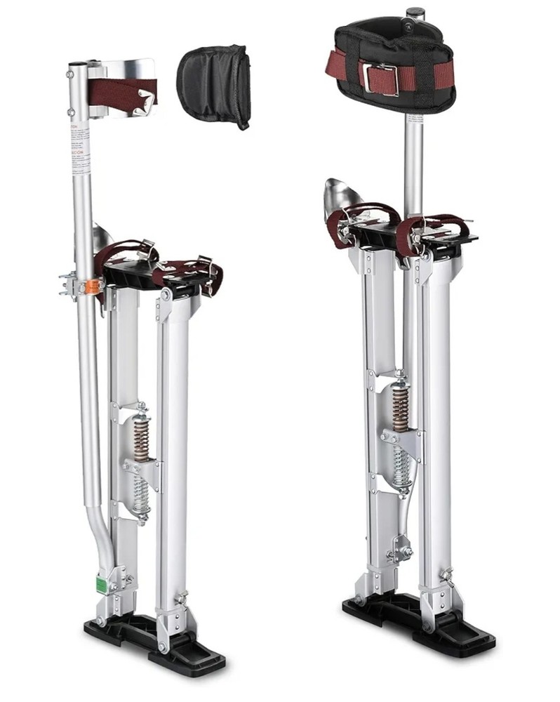 Drywall Stilts 24-40 in. Adjustable Drywall Stilts - Silver