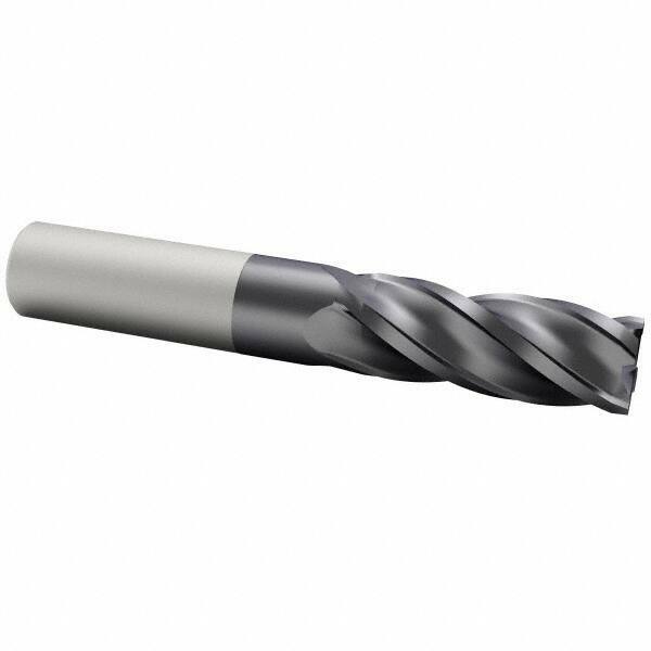 Accupro 3/4" Diam 4 Flute Single End Solid Carbide 1/8" Corner Radius End Mil...