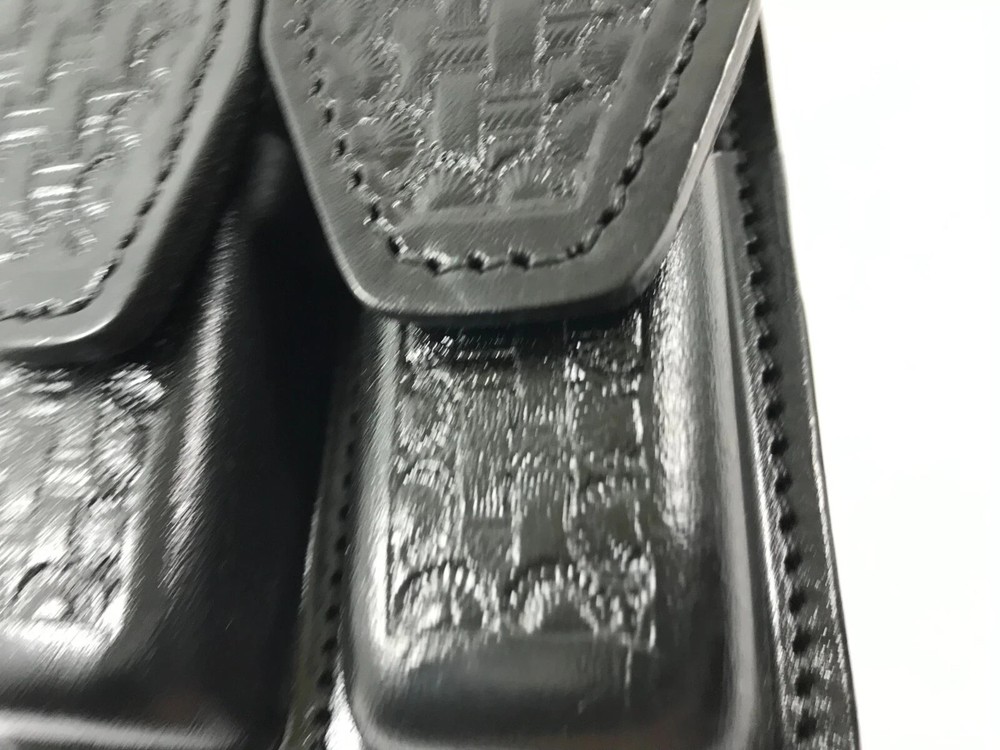 Leather Double Magazine Pouch Holster For Double Stack Magazines