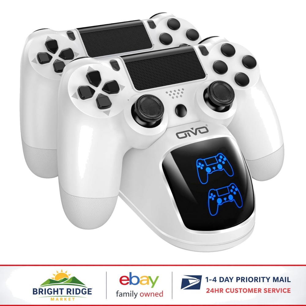 Charging Dock for Dualshock 4 Controllers with Intelligent Protection Features