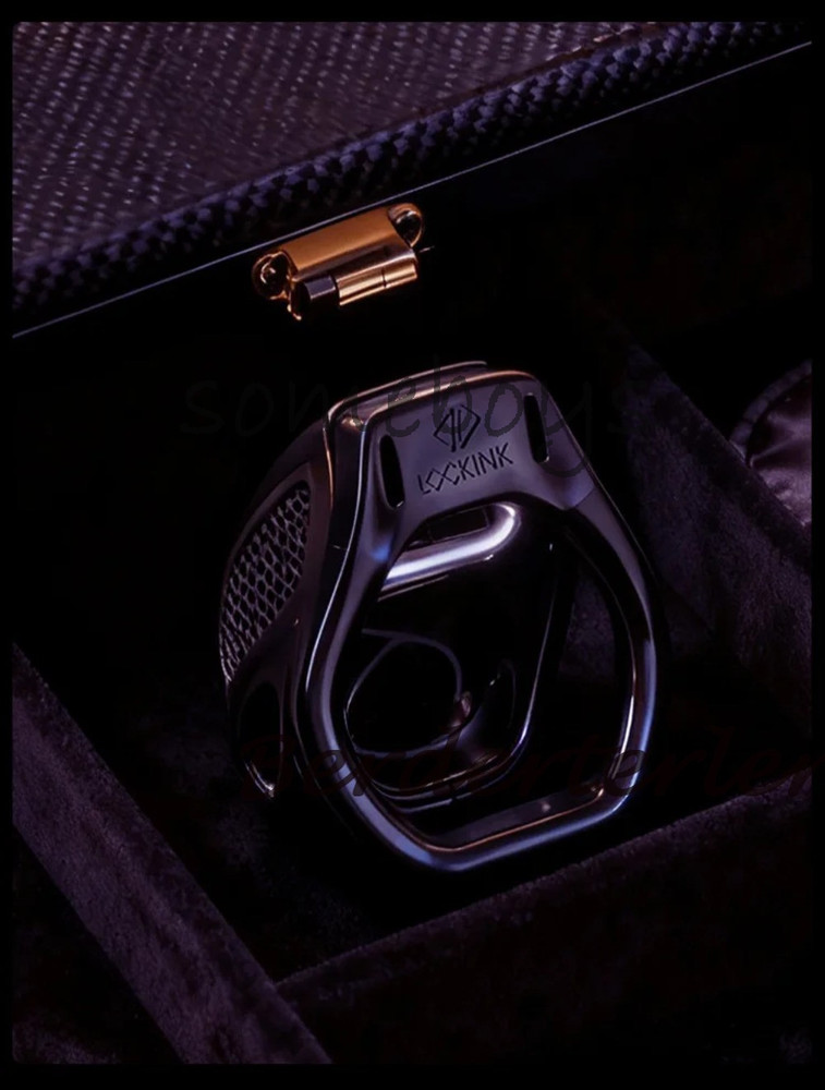 Smart APP-Controlled ABS Chastity Cage for Men with Shock Lock Device 3 Rings
