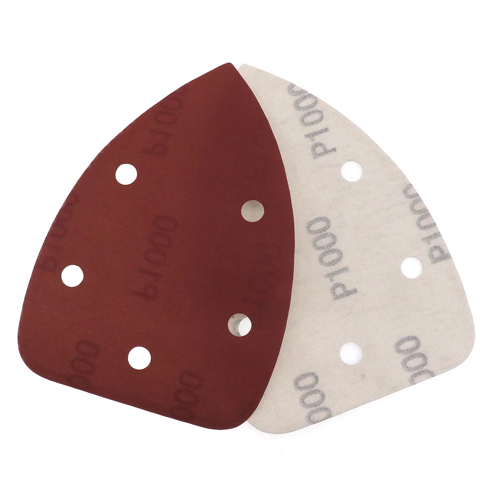 20pcs Self-adhesive Sandpaper Triangle 5 holes Delta SanderHook Loop Sandpaper D