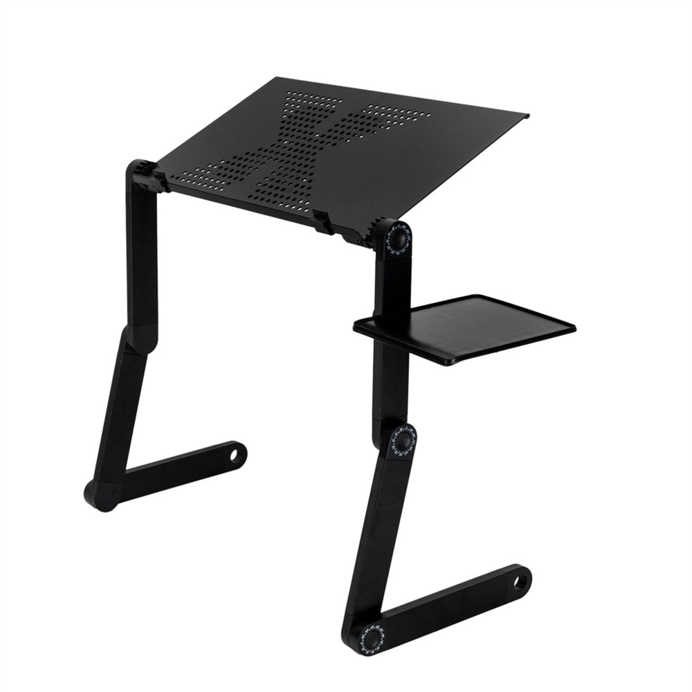 US 360°Adjustable Laptop Table Stand Lap Sofa Bed Tray Foldable PC Notebook Desk