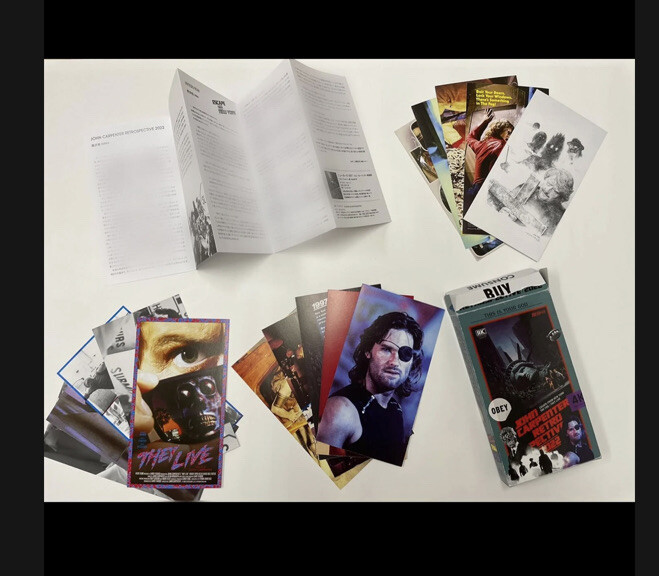Limited quantity “John Carpenter Retrospective : Movie Program ,Japan, brochure