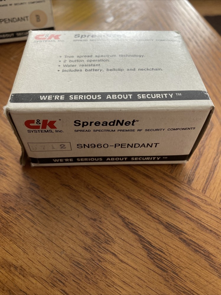 C&K Systems SpreadNet Model SN960-PENDANT RF Personal Protection Transmitter