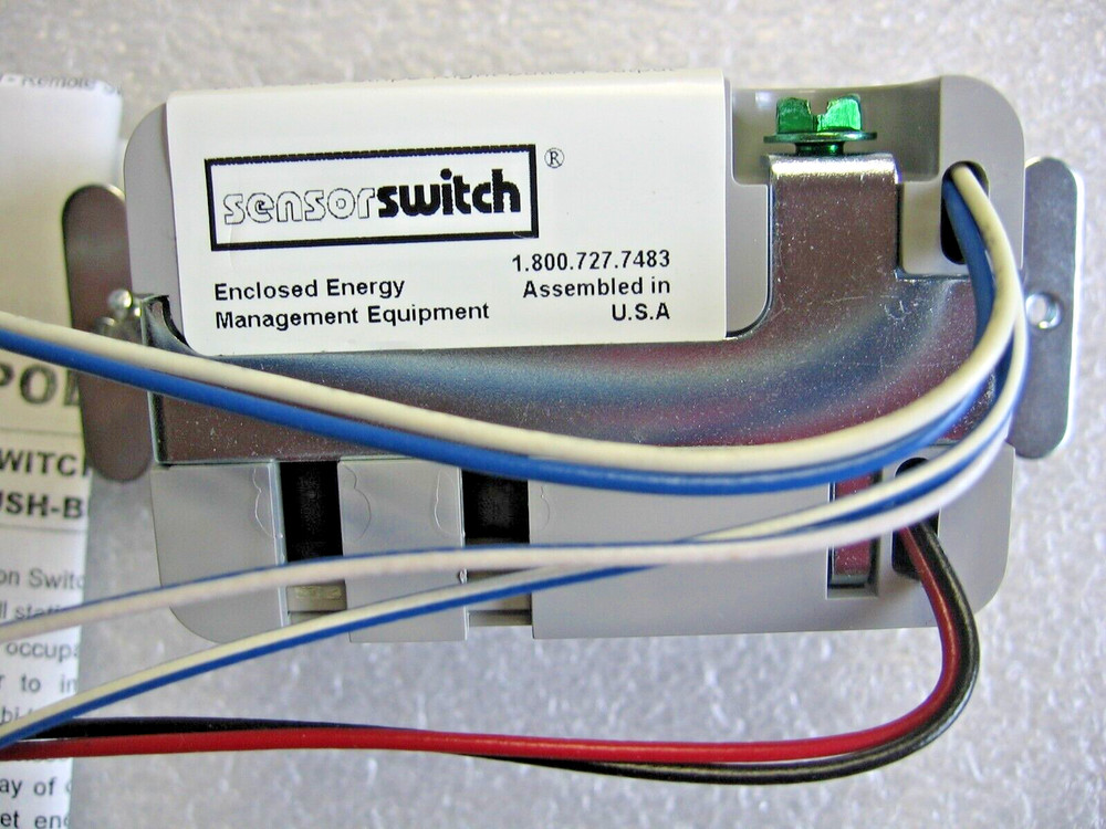 Acuity Sensor Switch SPODM 2P GY Gray Low Voltage Switch Single Gang 2-Switch