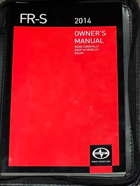Scion FR-S Owner's Manual 2014