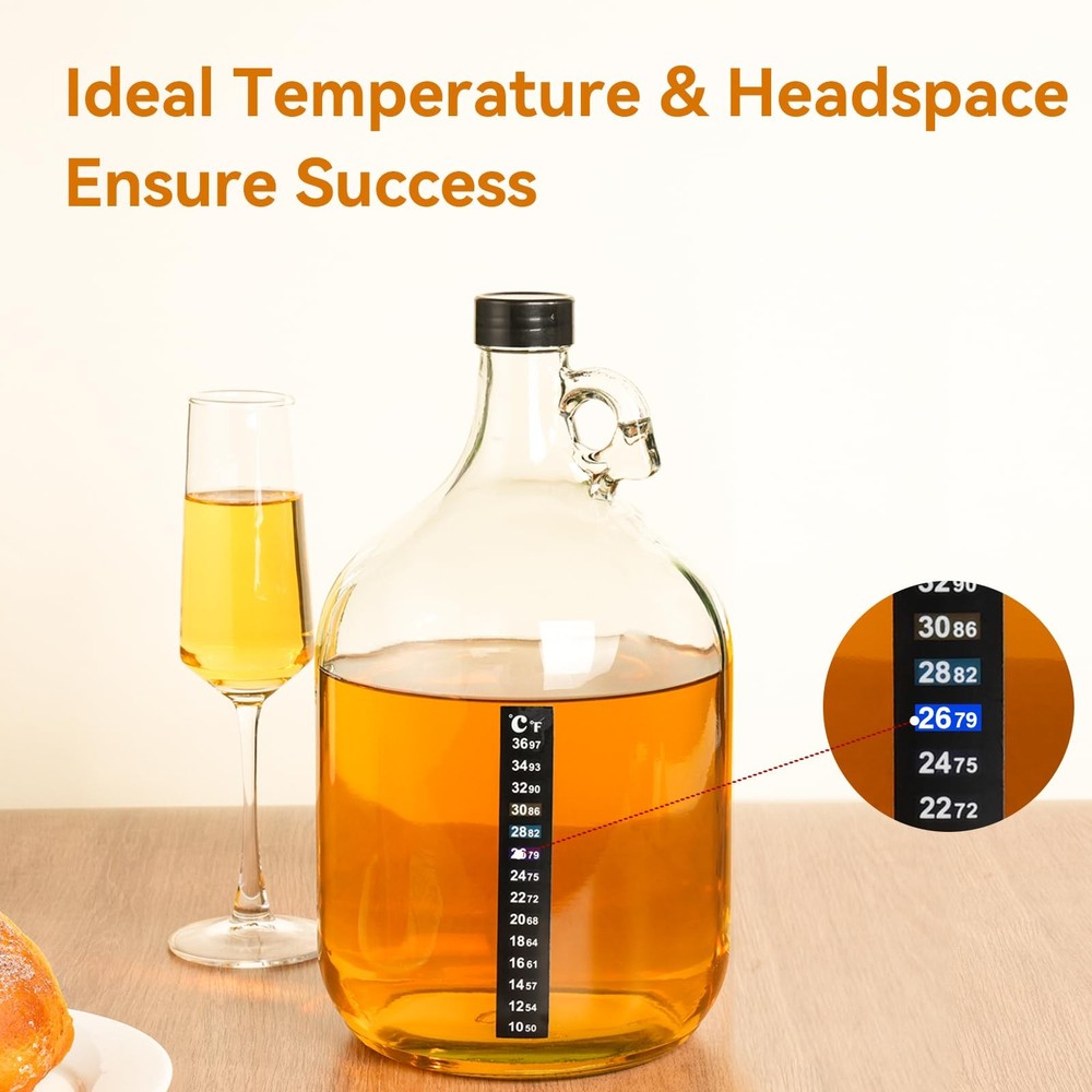 Mead Making Kit for Beginners - Complete Home Brewing Starter Set with Reusable