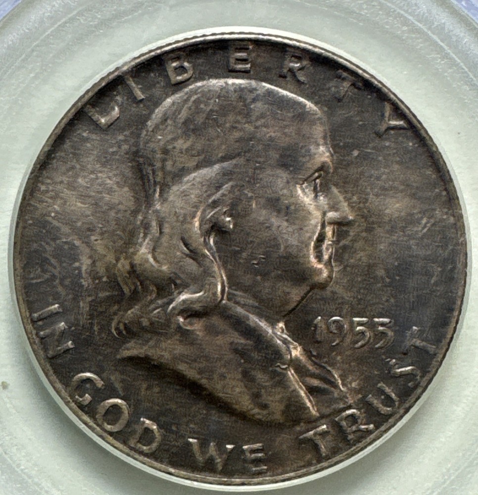1955 Franklin Half Dollar MS64 PCGS Older Label Holder **READ**