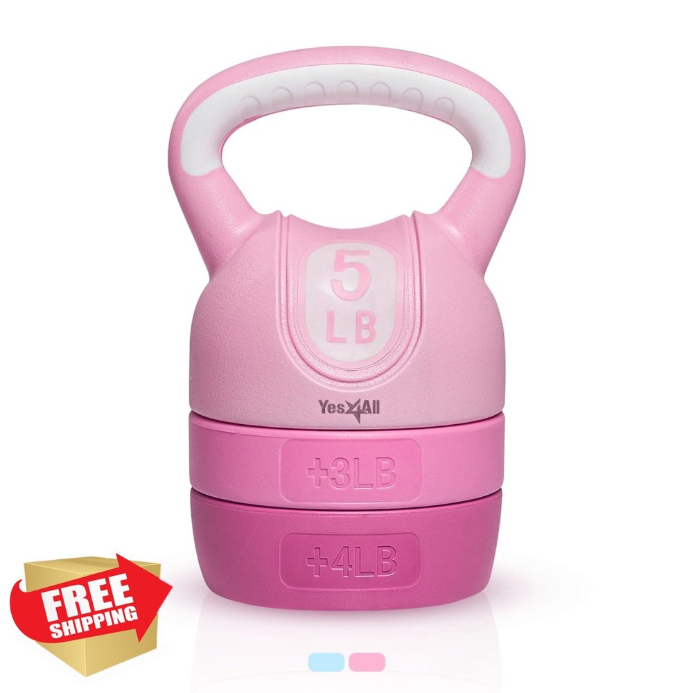 Yes4All Adjustable Kettlebell Set for Strength Training Workouts