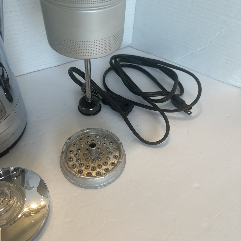 Sunbeam AP10A 10-Cup Automatic Percolator Complete /Chrome / Tested And Working