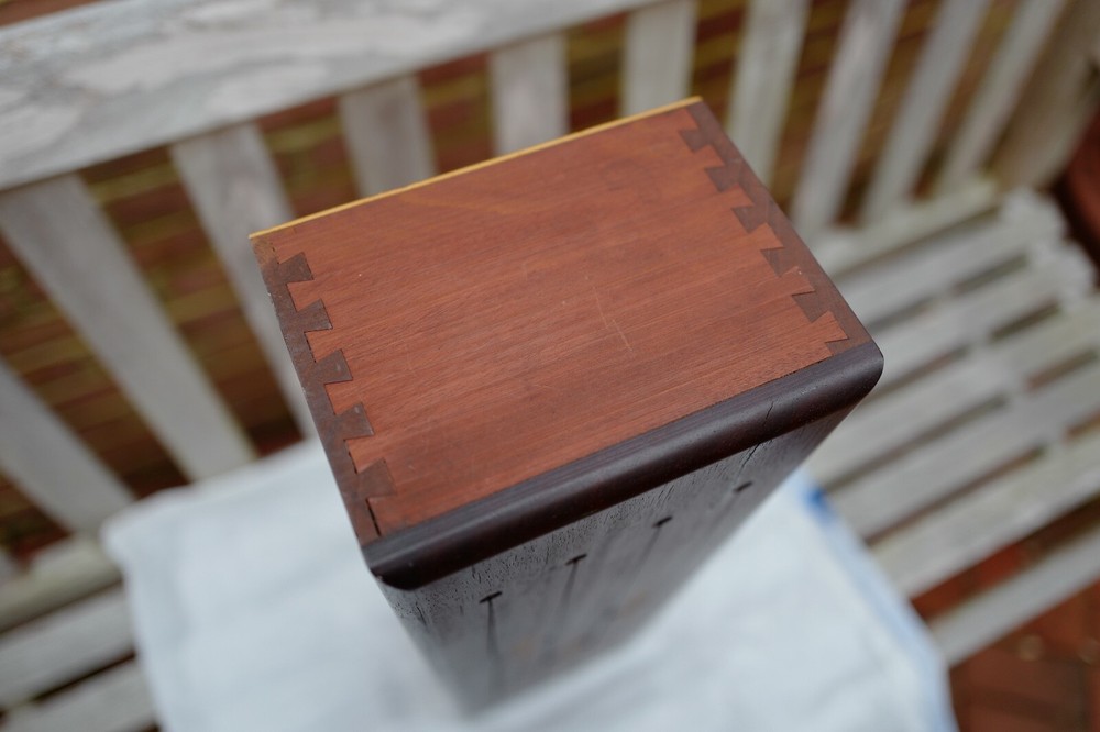 Handmade Rosewood drum / leather case