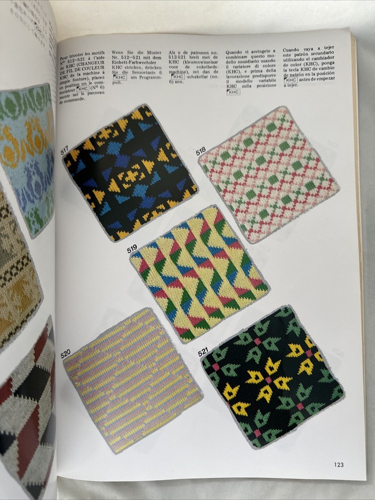 Compuknit III Knitting Machine Pattern Book Booklet Instructions Illustrated