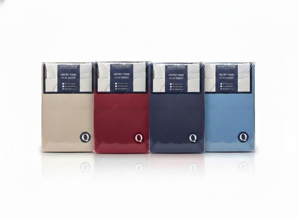 Micro Fibre Flat Bed Sheets ( Queen, Double and Single)