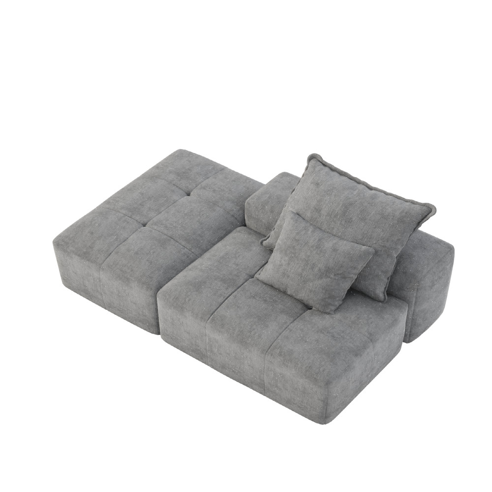 Modern Oversized Sectional Sofa, No Assembly, Chenille Fabric, 30+ Combos