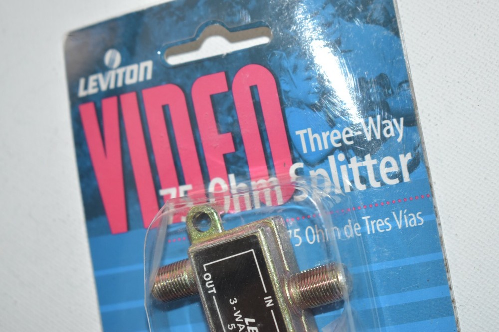 Leviton Video THREE WAY COAXIAL 75 Ohm Splitter