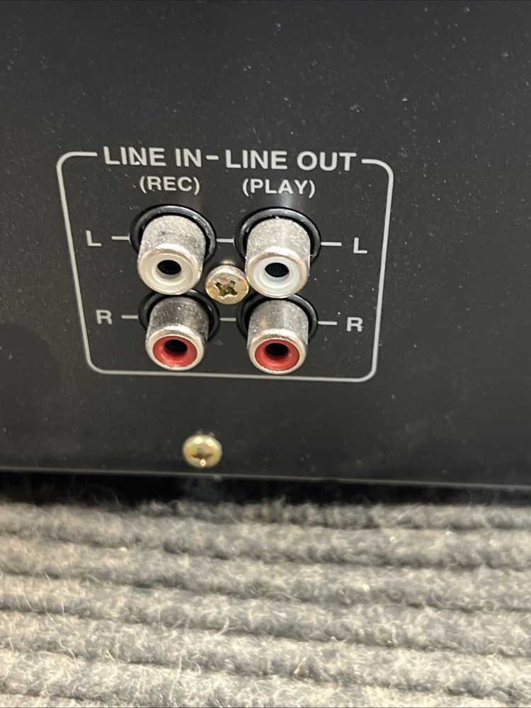 Used ONKYO TA-RW544 Auto Reverse Double Cassette Deck - Powers On