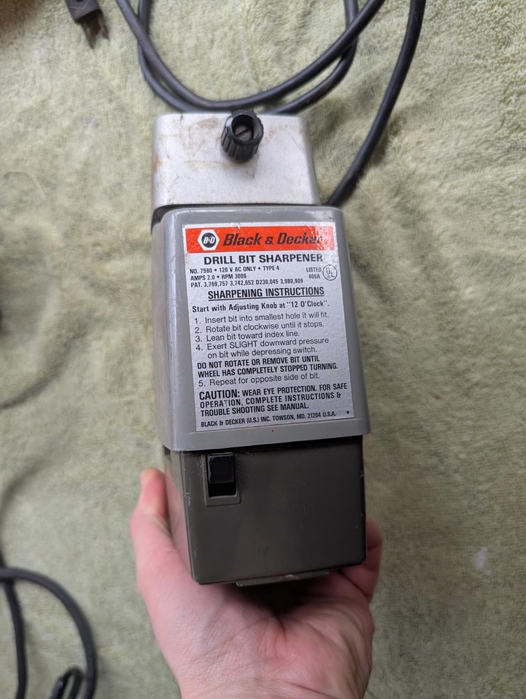 Black & Decker 7980 Drill Bit Sharpener
