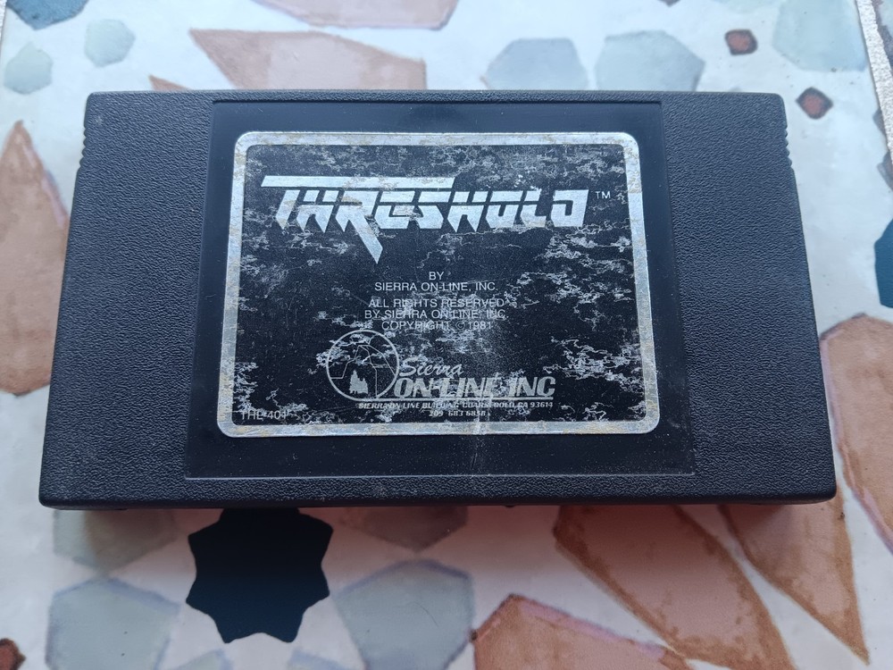 Commodore Vic 20 Threshold Computer Game Cartridge Tested/Works