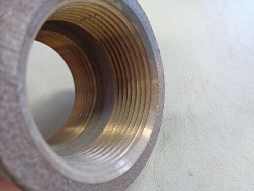 SA BRASS 1 1/2" PIPE FITTING COUPLER MARINE BOAT