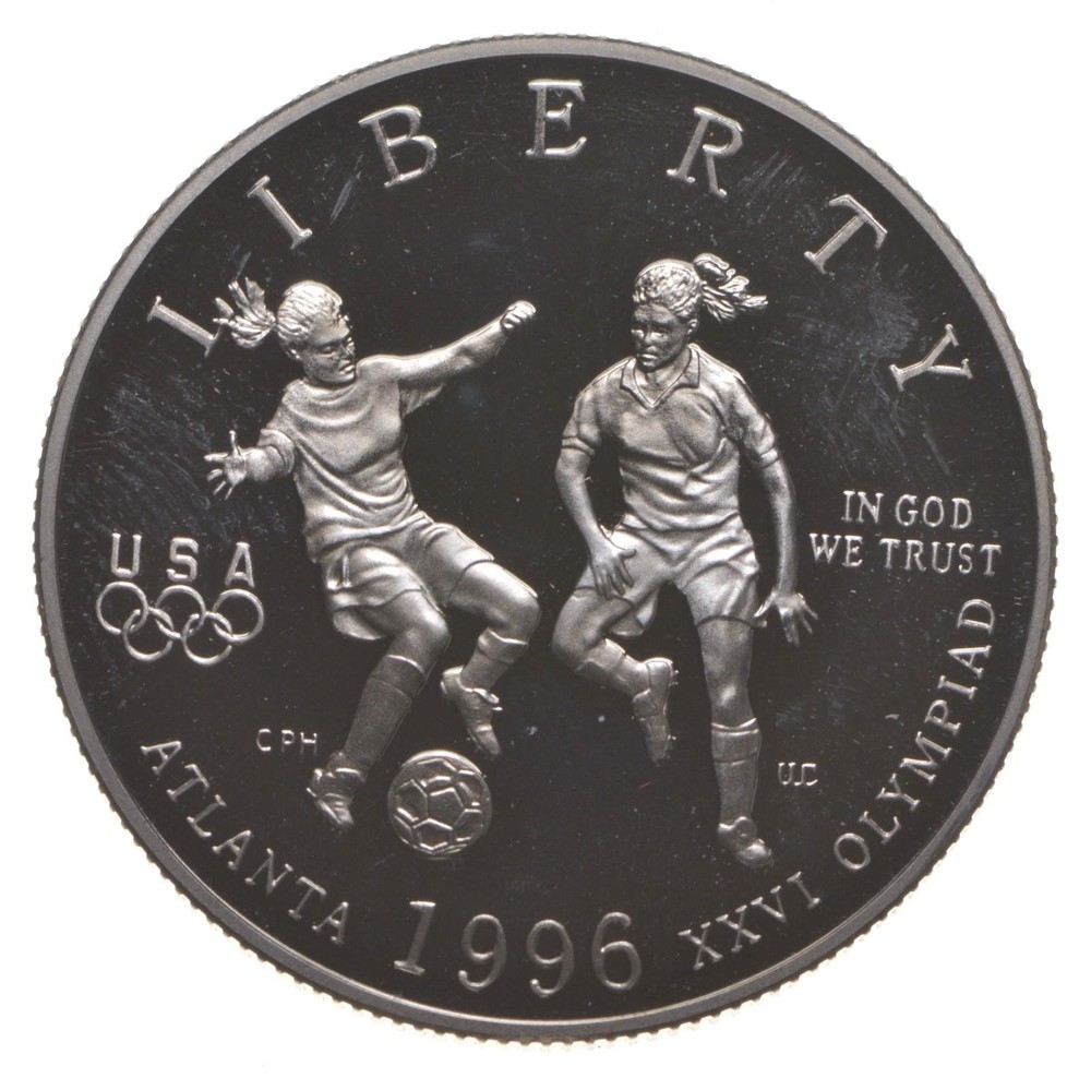 1996-S Proof Olympic Soccer Commemorative Half Dollar