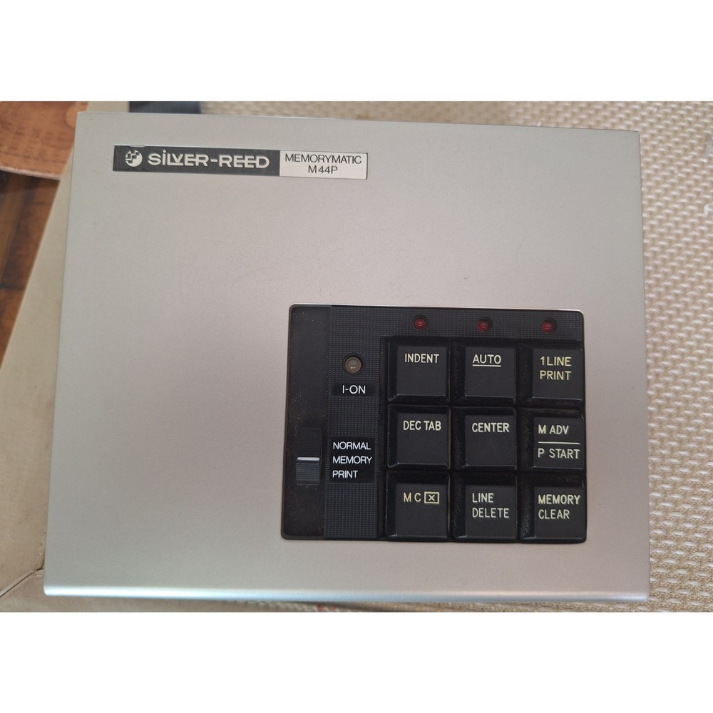 Silver Reed Memorymatic M44P Typewriter/ Word Processor Control Panel - Works.
