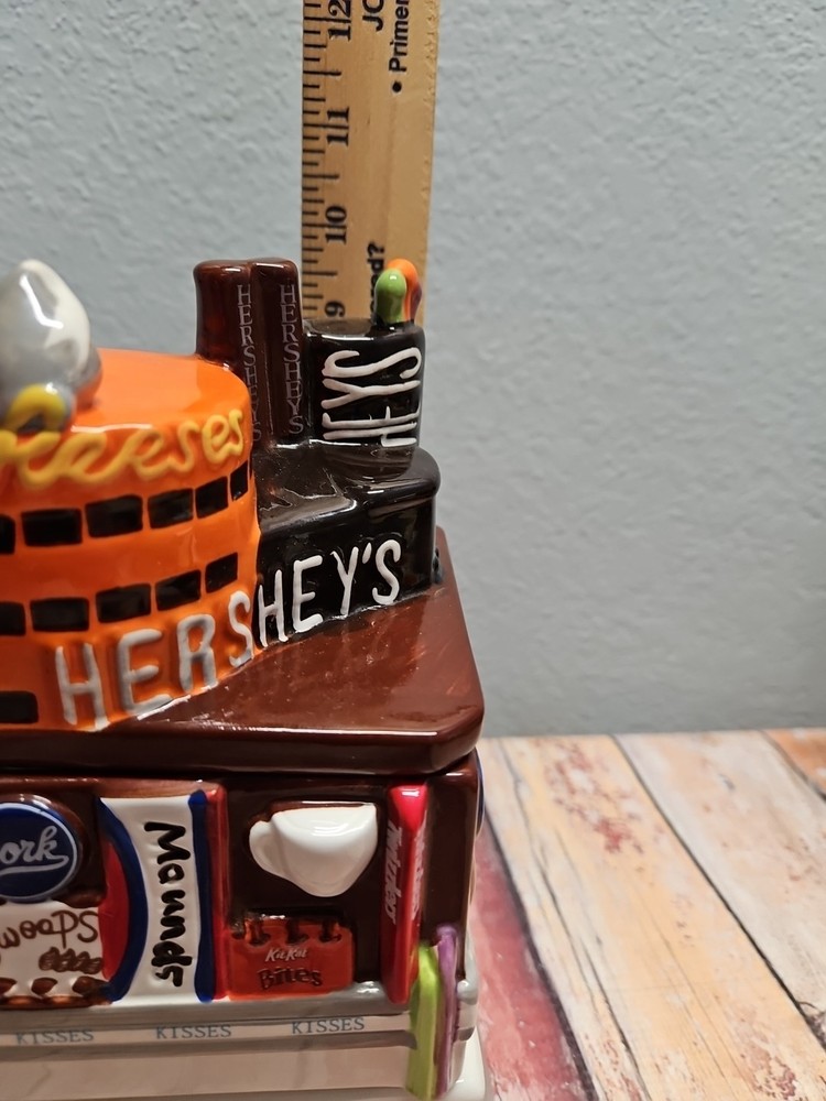 Vintage Hersheys Chocolate Factory ceramic Candy Jar