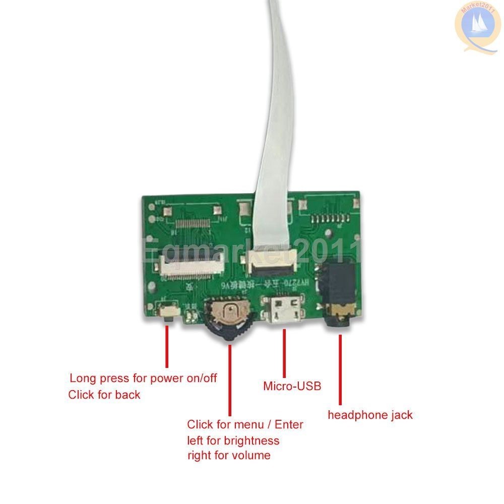 USB-C Type-C Mini HD-MI LCD Driver Board Kit for N156HCA EAA EBA E5A EN1