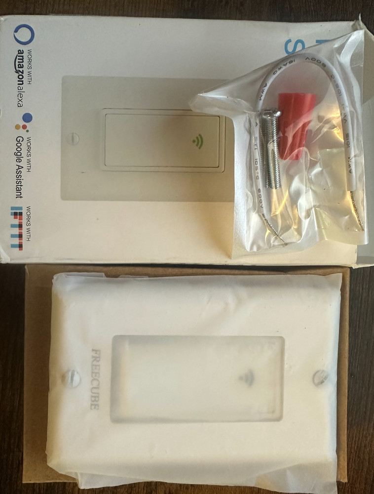 Smart WIFI In-Wall Switch For Alexa Google Home APP,  Without Remote Controller