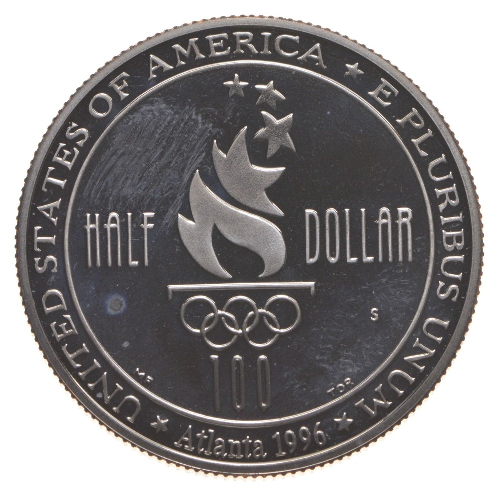 1996-S Proof Olympic Soccer Commemorative Half Dollar
