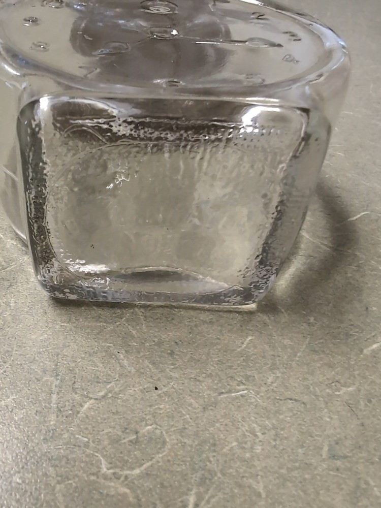 Vintage Clock Face Bottle with Lid
