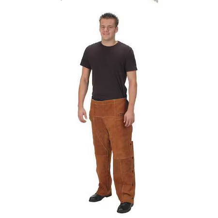 Condor 4Kxh6 Welding Chaps, Brown, Leather, Universal