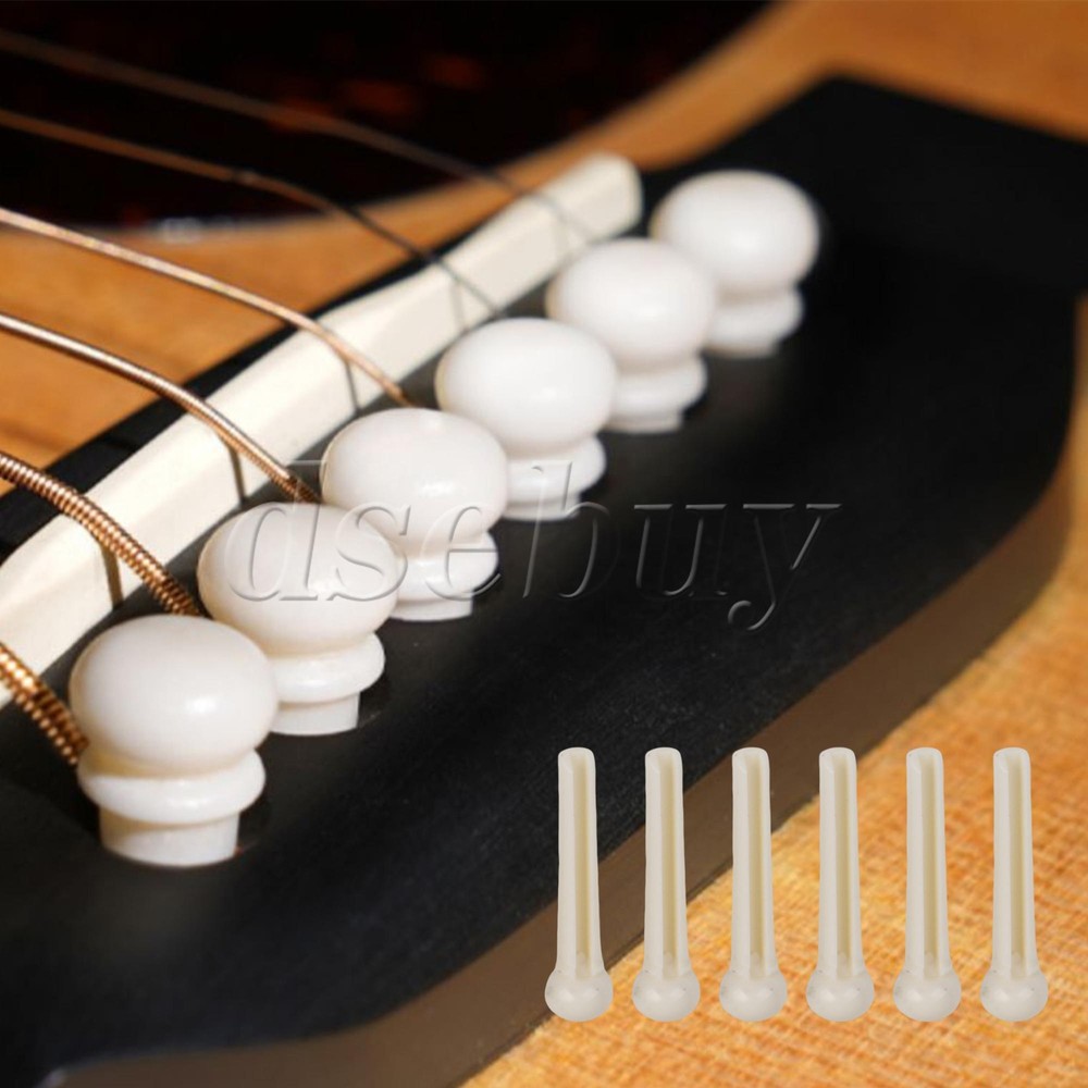 15Pieces Bridge Pins & Saddle & Nut & Pin Puller for Acoustic Guitar 6 Strings