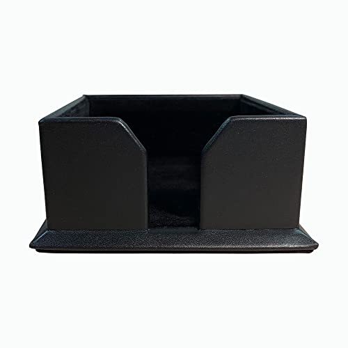 A1075 Black 3" X 3" Leather Note Ho