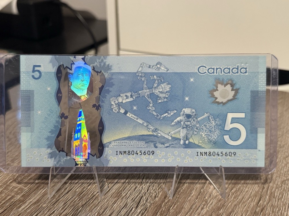 Canada $5 Polymer Banknote 2013 Uncirculated Uncertified Ungraded Polymer Notes