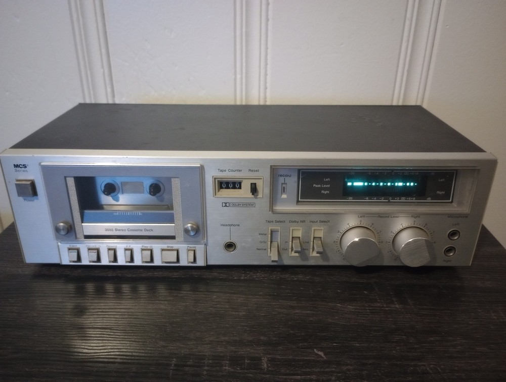 VTG Modular Component Systems MCS Series 683-3555 Stereo Cassette Deck Tested